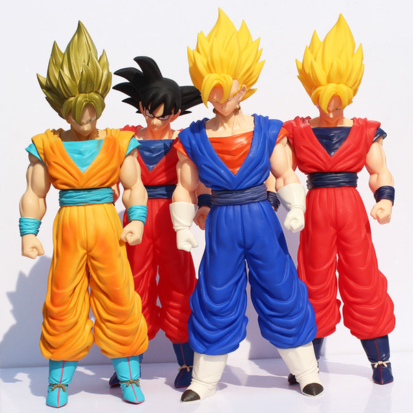 Dragon ball z figures Goku figure chidren toy colorful package 4Styles Children's Gift Sets 15inch