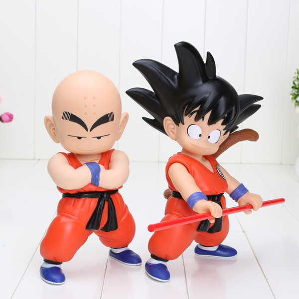 18cm/7 inch 2pcs/set Height Japan Anime Dragon Ball Z Goku Kuririn PVC Action Figure Dragonball In box