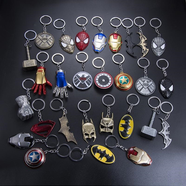 Marvel Universe The Avengers Series Keychain Infinite War Fashion Superhero Key Chains For Women Men Jewelry Key Holder Trinkets kids toys