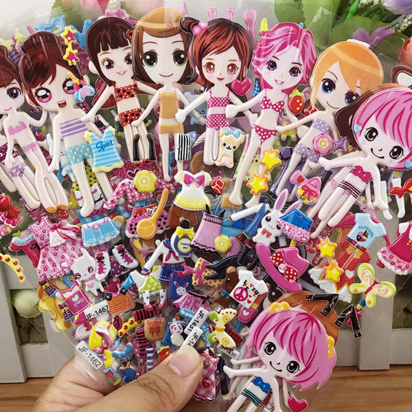 Hot selling Girl sticker Bubble sticker PVC sticker Wholesale