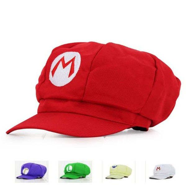 New personality fashion Mario Octagonal hat anime surrounding Cartoon caps curling cone high quality Mario cap T7I5053