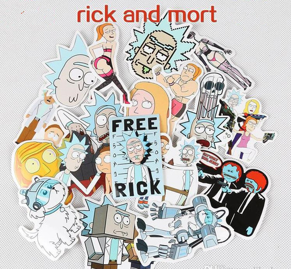 Rick and Morty personality graffiti stickers, 35 pcs / SET/BAG