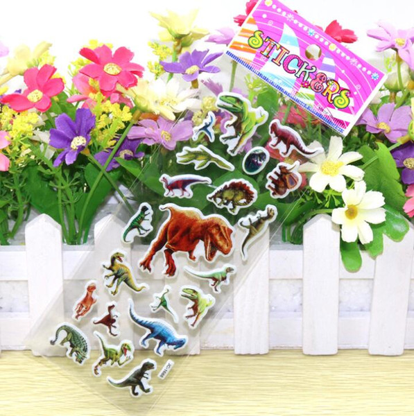 Wholesale lot 3D dinosaur Sticker Cartoon Stickers Home Decors Decors toy Cartoon Stickers T017