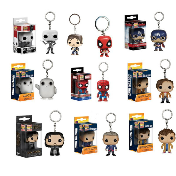 Avengers 3 Infinity War Hulk Iron Man Spiderman Thanos Vision Captain America Ant Thor Loki Grooted Action Figures Keychain Toys