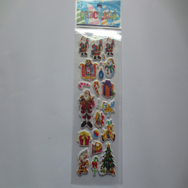 More Patterns Can Choose Fashion Brand Kids Toys Cartoon 3D Stickers Children Girls Boys PVC Stickers Bubble Stickers