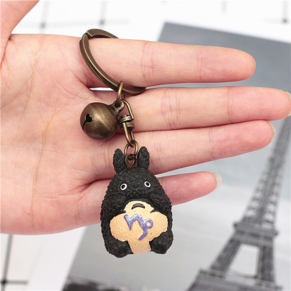 Fashion Totoro Keychains - Retro Cartoon Keychain Charms Keyring Key Holder Child Gifts Bag Pendant Jewelry For Women Girl Kids