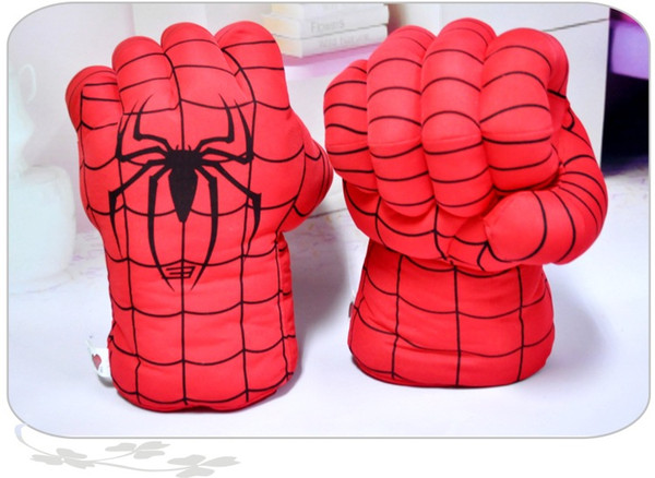 Factory direct sales of foreign trade children's spider boxing plush toys green gloves giant fist Christmas gifts