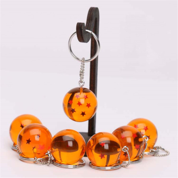 Anime Dragon Ball Z 7 Stars Balls 3.5cm PVC Figures Toys Keychain Pendant star Dragon Ball Z keyring Cartoon Fans Collection New