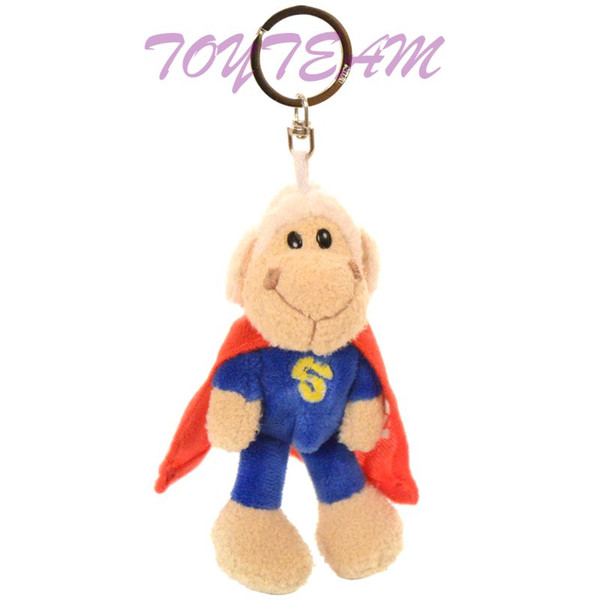 2017 Hot sale Fashion Mini Cartoon Plush Super Sheep Key buckle Gift for girls Pendant Doll