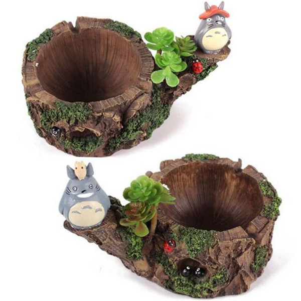 Cartoon Totoro Multi Ashtray Micro Landscape Home Decorative Resin Decoration Christmas Presents Fashion Styles Party Ornaments