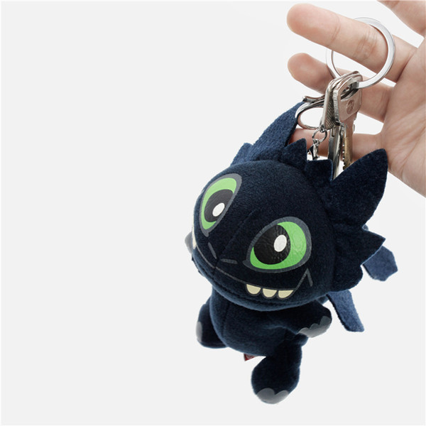 17cm (6.7inch) How to Train Your Dragon 3 Plush pendant Toy 2019 New movie Toothless Stuffed Doll Key chain Christmas Gift