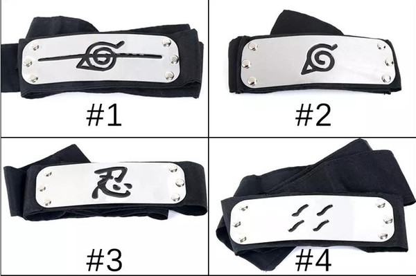 hot PrettyBaby ANIME Naruto Headband 95cm Leaf Village Logo Konoha Kakashi Akatsuki Members Cosplay Costume Accessories blue red black