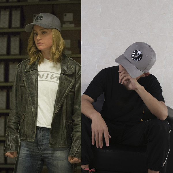 New Captain Marvel Carol Danvers Caps Unisex Adjustable Snapback Agents of S.H.I.E.L.D. Shield Baseball Caps