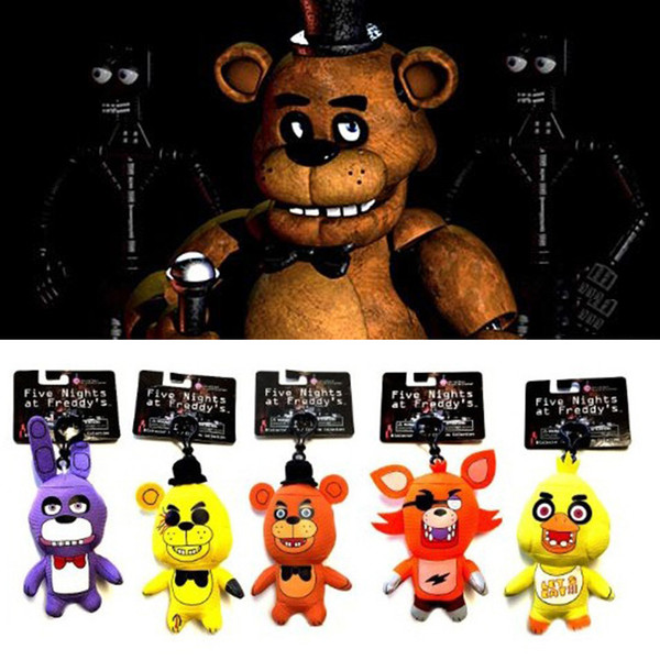 Five Nights At Freddy's Plush Toy Keychains FNAF Toy Pendant 5cm five nights at freddy's Stuffed Toys Top quality Dolls