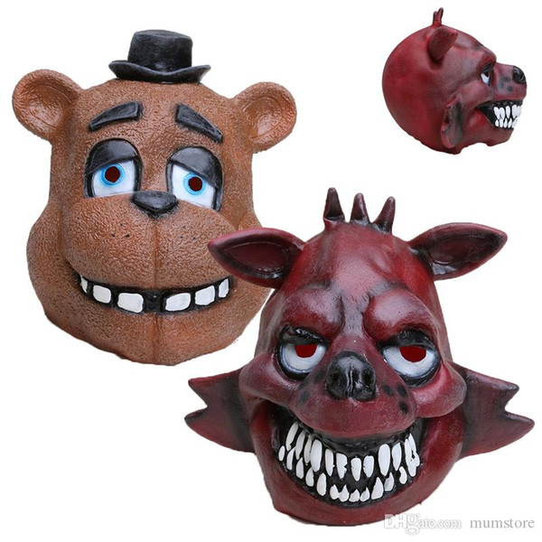 3 style Five Nights At Freddy's mask FNAF foxy chica Freddy Fazbear Bear mask gift for kids Free 