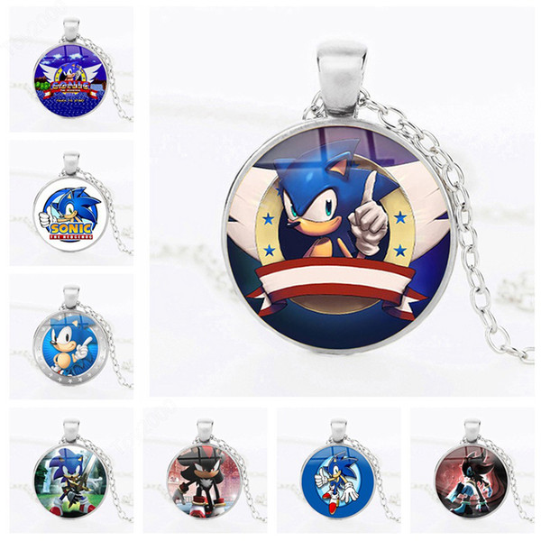 Sonic the Hedgehog pendant necklace Sonic the Hedgehog Statement necklace New jewelry gifts women&men and children gifts kids toys