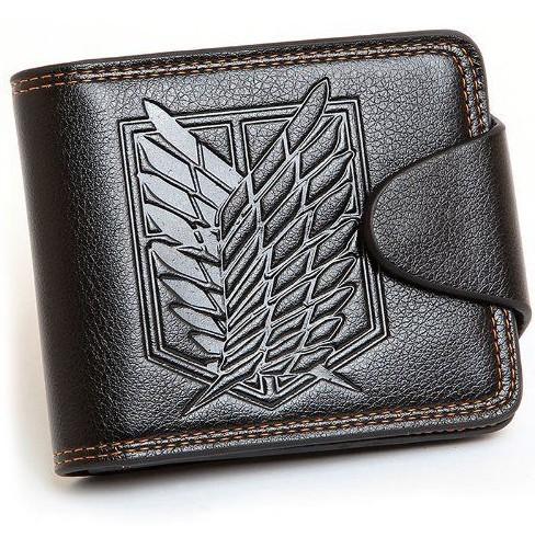 Attack on Titan Survey Corps Leathercraft Wallet with box