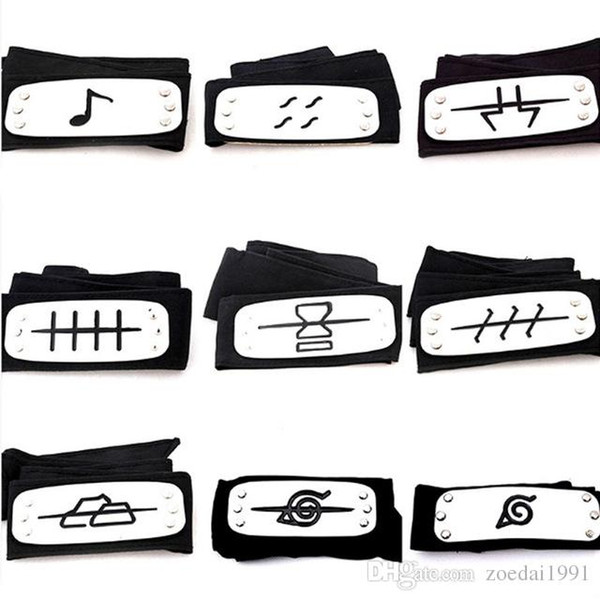 Anime Naruto Cosplay Forehead Fashionable Headband Cartoon Costume Akatsuki Accessories For Kids Toys