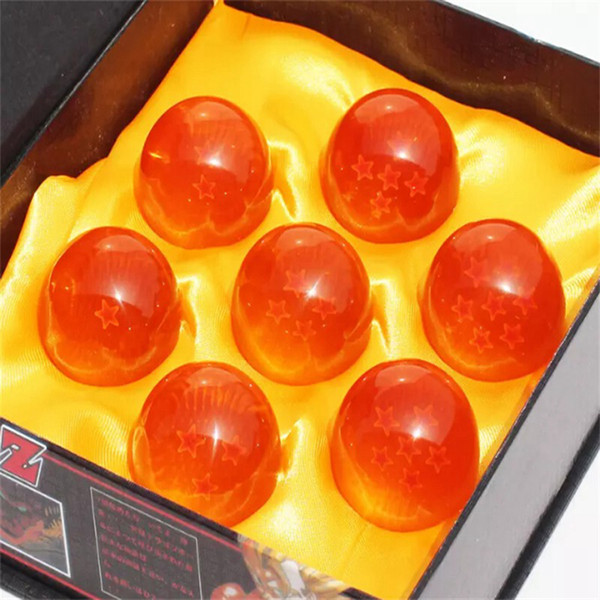 Animation DragonBall 7 Stars Crystal Ball 4.5cm New In Box Dragon Ball Z Complete set toys 7pcs/set 10sets