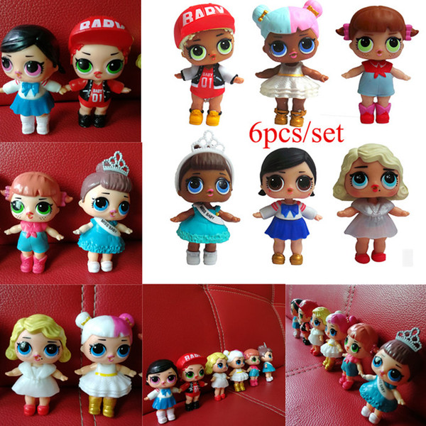 6pcs/lot LoL Doll Unpacking High-quality Dolls Baby Tear Open Little Toys For Kids Birthdays Party Gifts in stock 