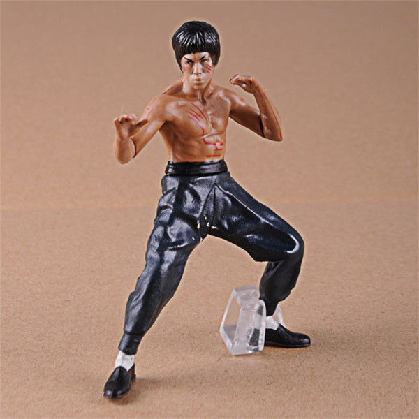 4pcs PVC Cool Bruce Lee Kung Fu Action Figures Toy Popular Garage Kit Toy Collection Model Toys Dolls 26 5ym WW