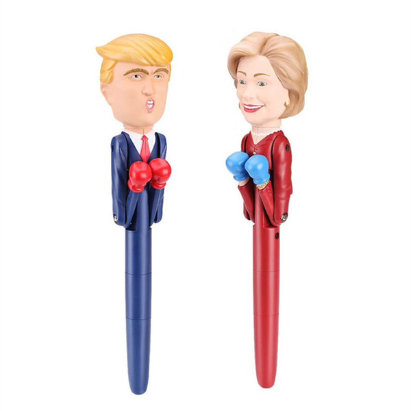 Fun Toy Pen Trump Hillary Decompression Pen With Writing And Sound To Fight 2020 The Candidate America President Toy Boxing Wholesale A42603