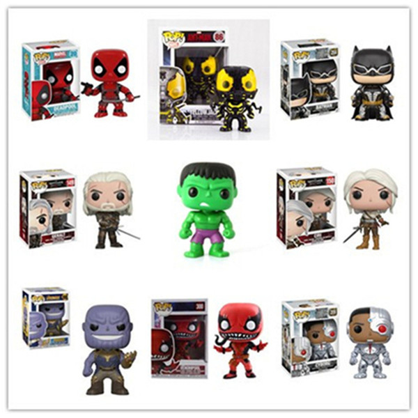 Funko Pop Justice League Witchers World War craft Action Figures Super Hero Characters Model Vinyl Action & Toys For Kids Box Pack