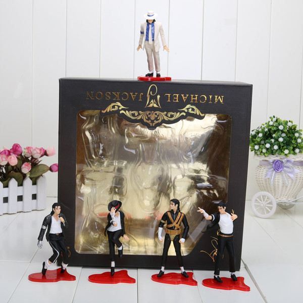 5pcs/set 12cm/4.7inch Michael Jackson PVC Action Figure MJ Collection Model Toy New in Retail Box retail