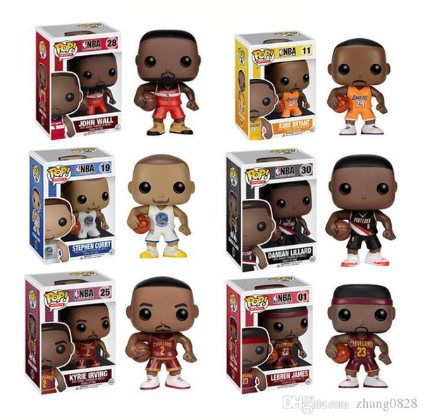 Funko POP Gxhmy Marvel Thrones basketball star Bryant LeBron Curry Owen Lillard Wall Figurines Toy gift