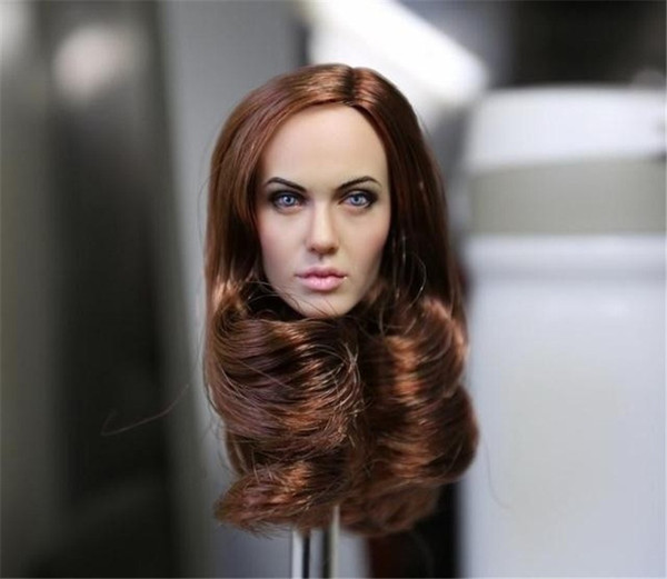 1/6 Scale Angelina Jolie Head Sculpt Beautiful Head Carving Model Fit 12