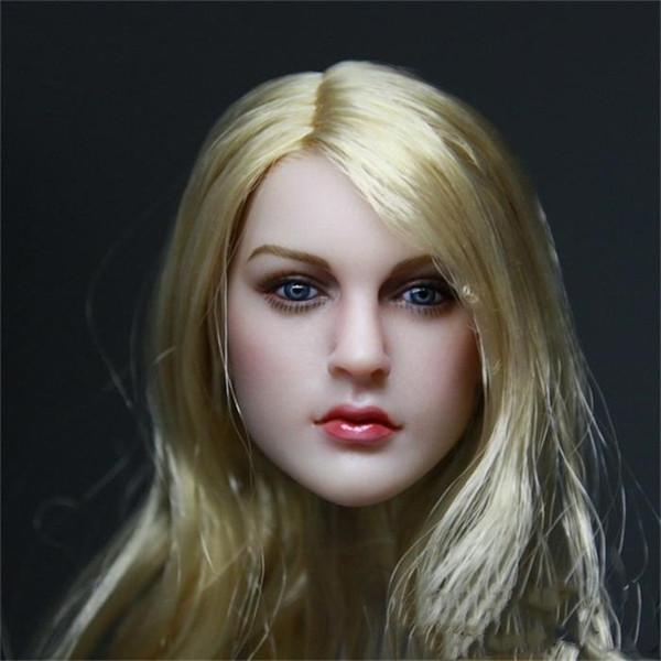 1/6 Female Head Sculpt Beauty European Girl Headplay For 12