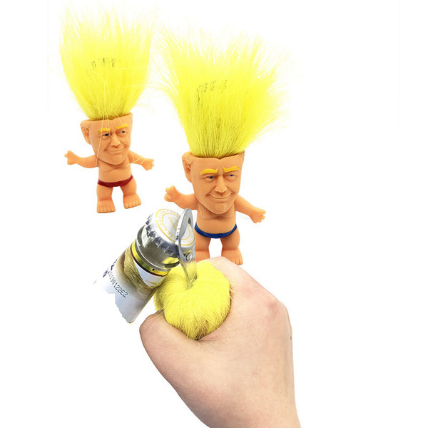 Donald Trump Bottle Opener Precident Figure Dolls Novelty Cartoon Beer Bottle Openers Troll Doll Toys Funny kitchen Tool AAA2248