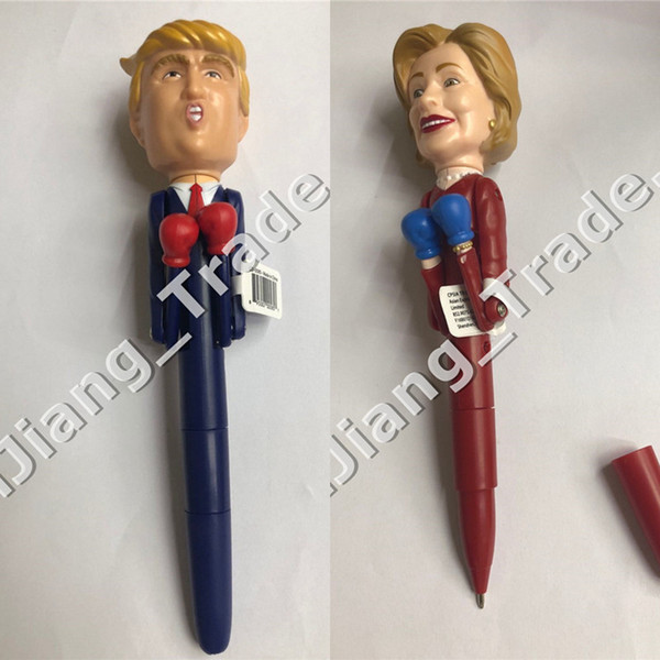 Fun Toy Pen Trump Hillary The Candidate America President Toy Boxing Decompression Pen With Writing And Sound To Fight SALE A42603