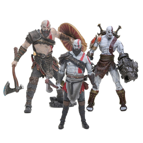 NECA Kratos toy GOD OF WAR 4 3 Game Heros Kratos Ghost of Sparta action figures 18cm PVC doll