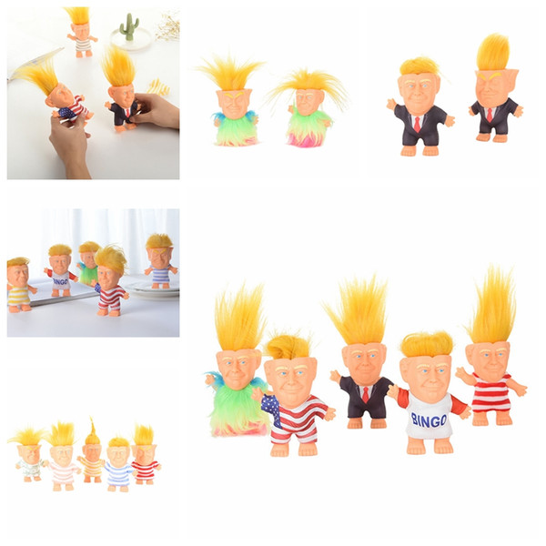 Donald Trump Action Figures Doll USA President John Trump Dressed Model Kids Children Hand Play Funny Toys Christmas 24pcs AAA1518