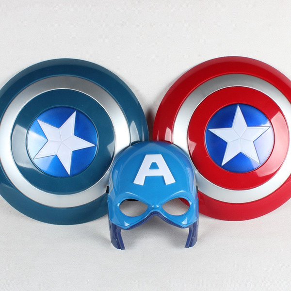 32CM New Captain America Figure Toys The Avengers Captain America Shield Light-Emitting & Sound Cosplay Property Toys Gifts