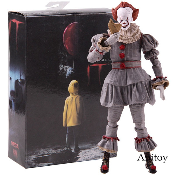 NECA Toys Stephen King's It the Clown Pennywise Figure PVC Horror Action Figures Collectible Model Toy