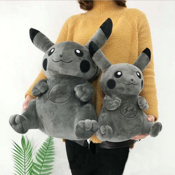 Stuffed yellow grey Pikachu toys Japan anime figure plush cartoon dolls unique swag soft Christmas toys Children's Birthday Gifts