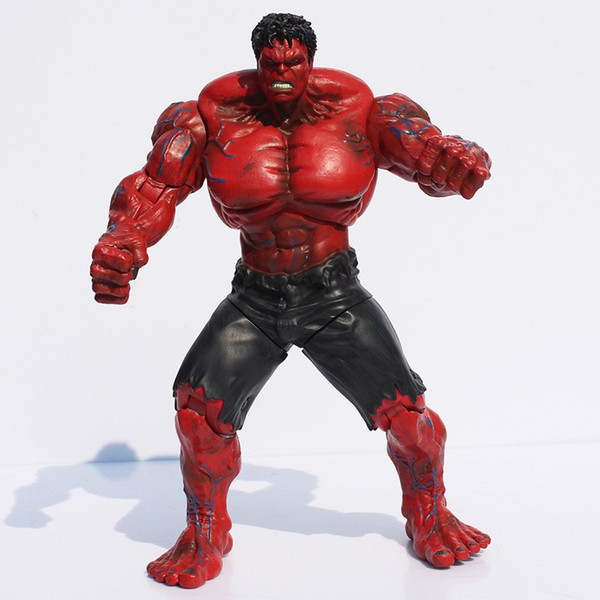 Super Heros 26cm The Red Hulk Action Figure Super Hero Toy Free Shipping