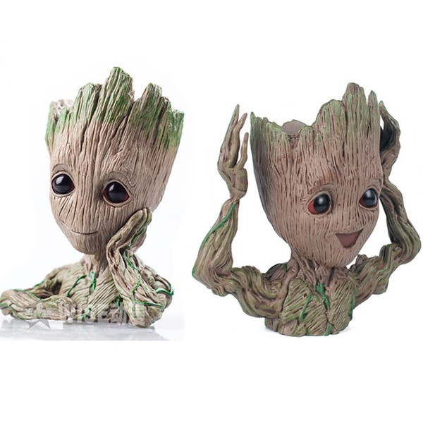 14CM baby grootted Guardians Of The Galaxy Flowerpot Action Figures Cute Model Toy Pen Pot Best Christmas Gifts Kids Hobbies