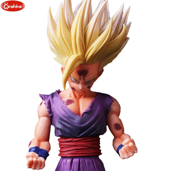 25Cm Dragon Ball Z Super Figurine THE SUPER SAIYAN WARRIORS Trunks v son Goku-black pvc Figure Model Toys