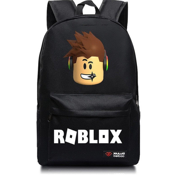 Hot Game Roblox Student School Bags Fashion Teenagers Backpack Kids Gift Bag Cartoon LaptopBag Action Toys For Kids