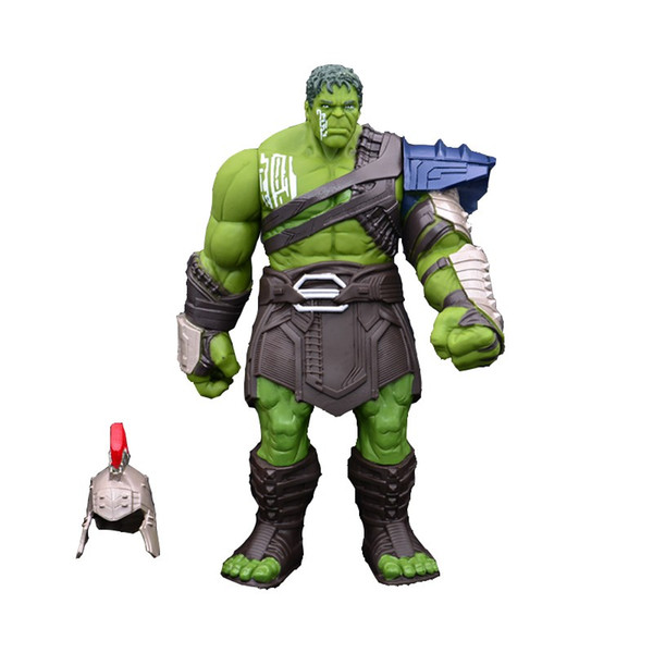 35cm Big Size Thor 3 Ragnarok Hands Moveable War Hammer Battle Axe Gladiator Hulk BJD Action Figure Model Toy