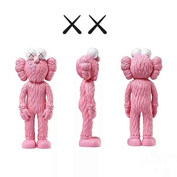 30CM Sesame Street Kaws Thailand Bangkok Exhibition BFF PVC Refinement Doll Toy Collections With Retail Box S162