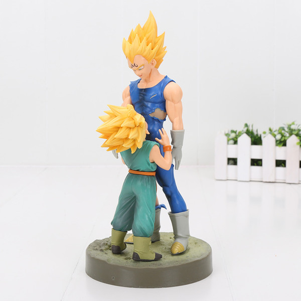 21cm Dragon Ball Z Figure Dramatic Showcase 4th season Super Saiyan Vegeta Trunks PVC Action Figure Model Toy