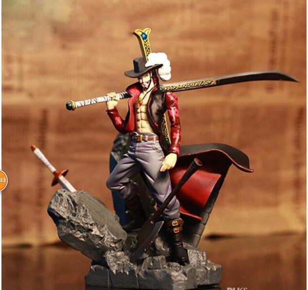 Dracule Mihawk Action Figure One Piece Mihawk Doll Dracule Mihawk PVC ACGN figure Garage Kit Toys