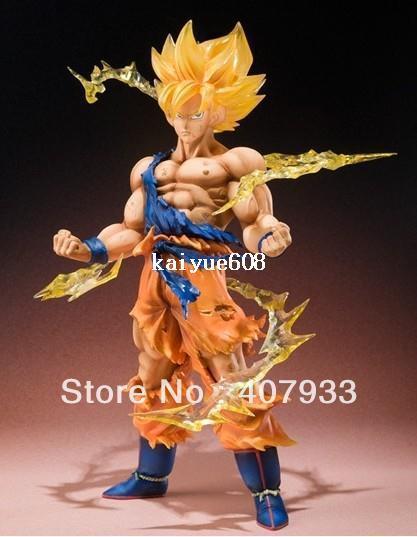 1 pcs 17cm/6.7 inch Dragon Ball Z Super Saiyan Goku PVC Action Figure Toy hot sell