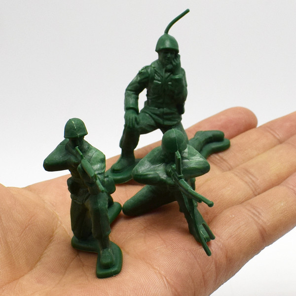 Wholesale 12pcs Different Soldier Finished Product Set The Second World War Army Corps Model Action Figure Toys for Boys Favor