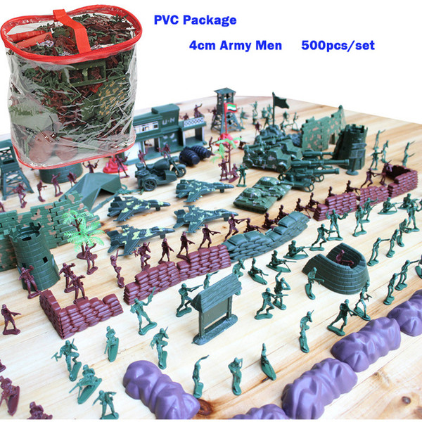 500PCS Military Base Army Men - World War Set Boys Gifts