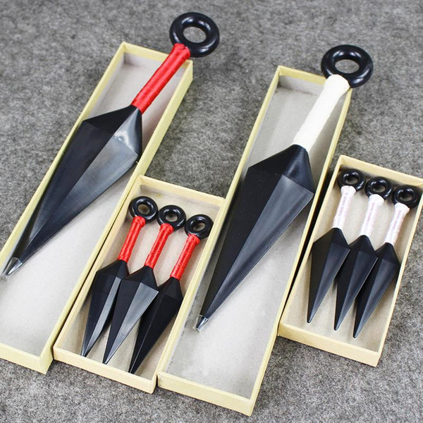 Naruto Plastic Kunai Cosplay Weapon Costume Accessories PVC Figure Kid Toy